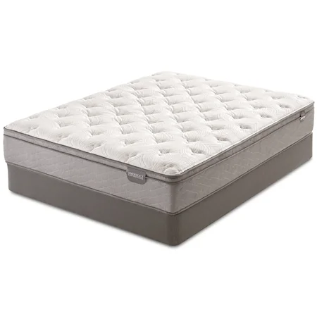 Full Euro Top Innerspring Mattress and 9" Steel Coil Boxspring